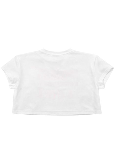 T-shirt bambina bianco/beige in cotone Patrizia Pepe | 7M0991BIANCO/BEIGE